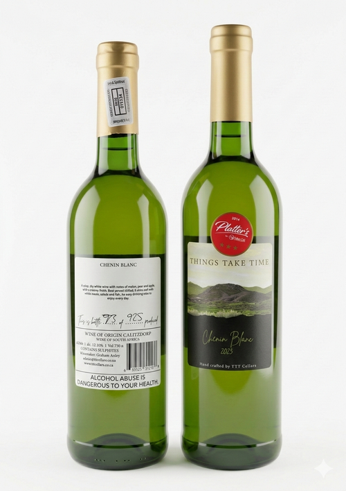 Chenin Blanc 2023 .  750 ml. 12% abv.